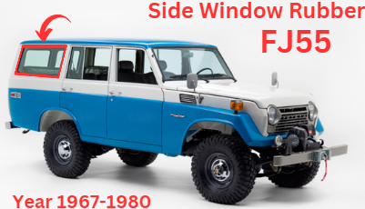 Toyota Land Cruiser FJ55 Side Window Rubber LH.