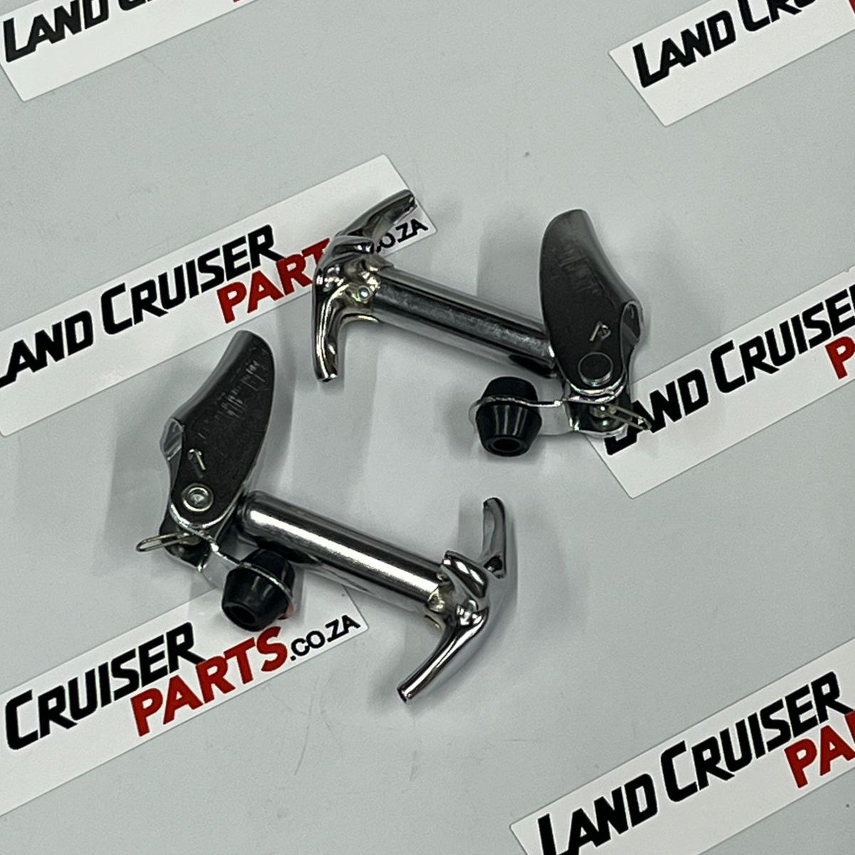 Toyota Land Cruiser 40/45 Bonnet Catch Set - Chrome