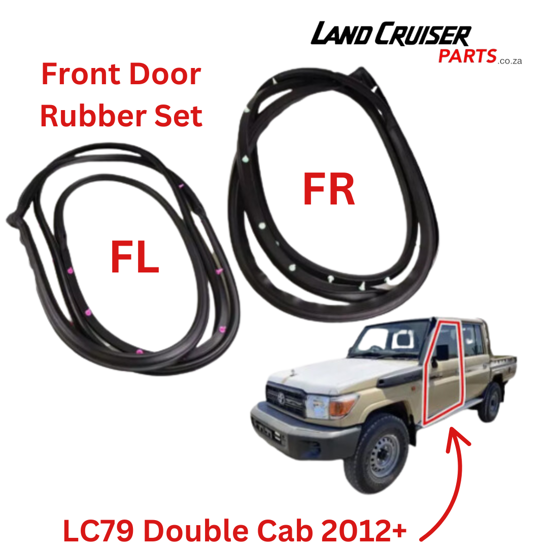 thumbnail interactive-video image 1 of Genuine Toyota Front Left Door Glass Inner Rubber Seal For LandCruiser 70 Series (79, 78, 75) – Part # 68220-90K01 1 of 2