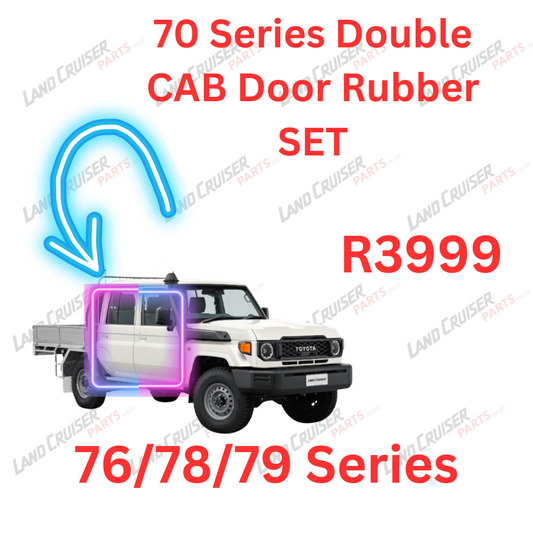 Toyota Land Cruiser 70 Series Double Cab Door Rubber Set.