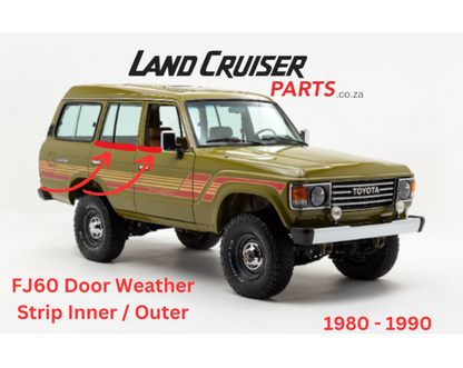 Toyota Land Cruiser 60 Series Inner Weather Strip Set of 4.