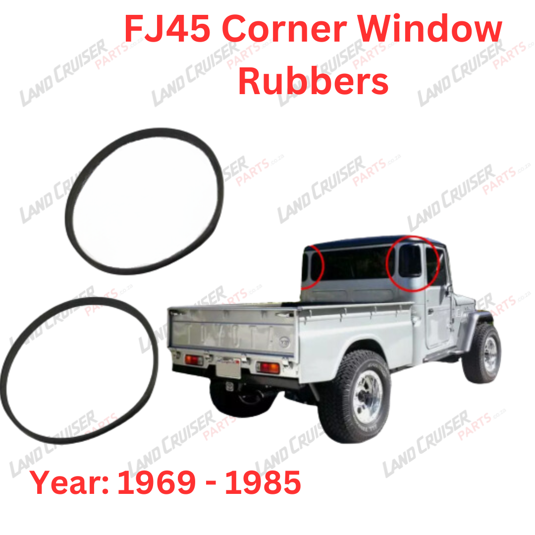 Toyota Land Cruiser FJ45 Rear Corner Window Rubber SET.