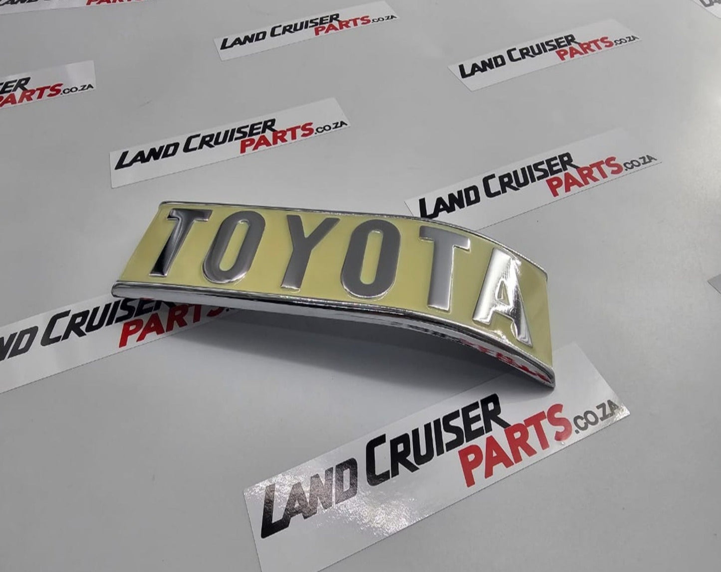 Toyota Land Cruiser FJ40 Rear Name Emblem / Badge STEEL.