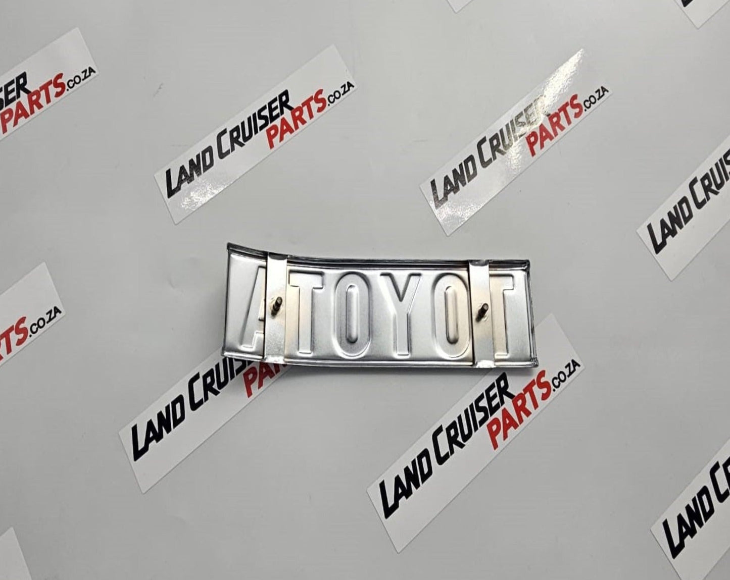 Toyota Land Cruiser FJ40 Rear Name Emblem / Badge STEEL.