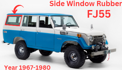 Toyota Land Cruiser FJ55 Side Window Rubber RH.