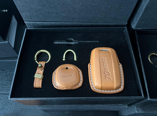 Toyota Land Cruiser 79 Series Key Cover Brown