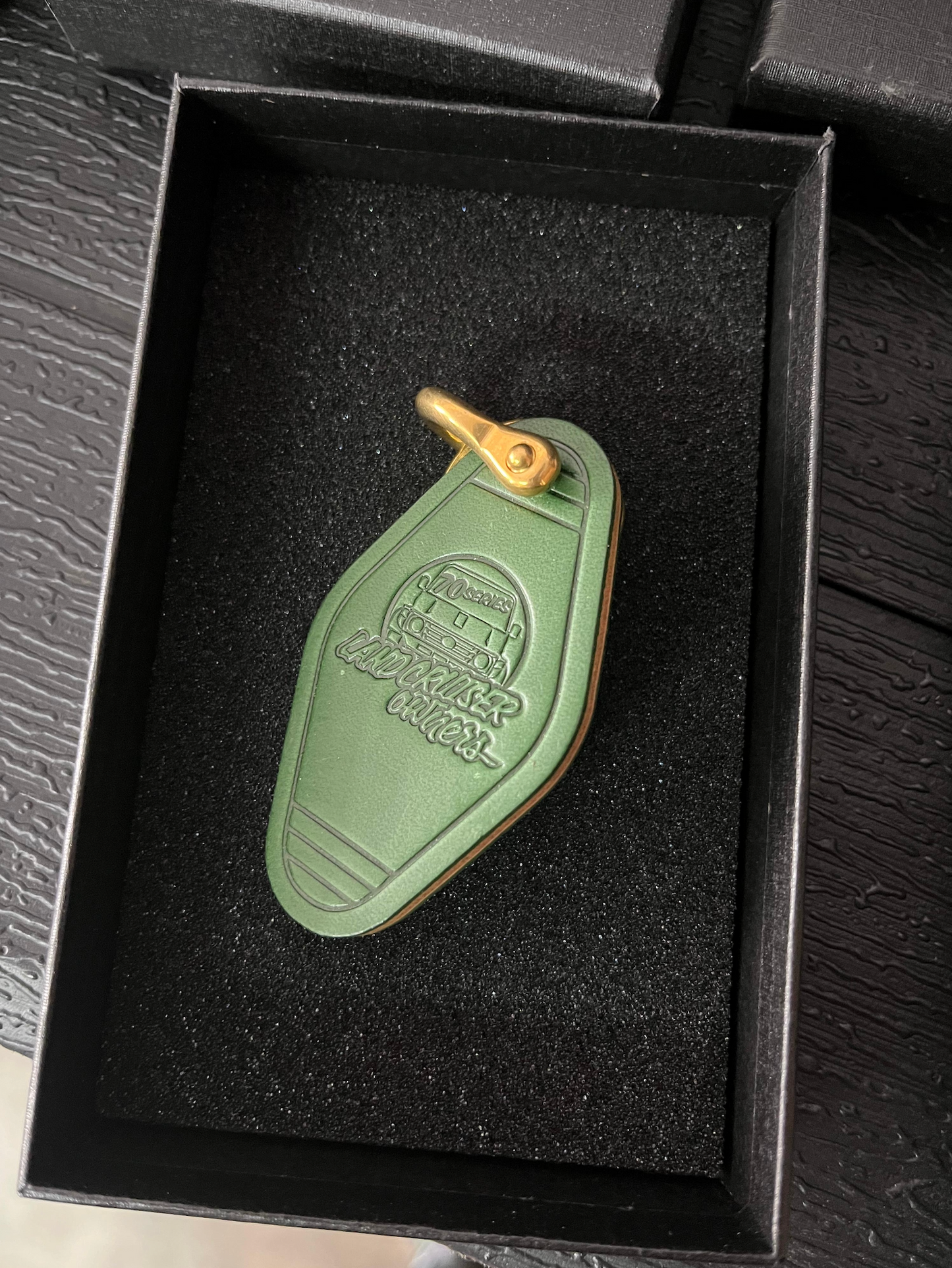 Toyota Land Cruiser 79 Series Key Chain Olive Green
