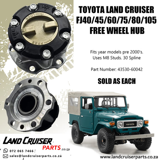 Toyota Land Cruiser FJ40/45/60/75/80/105 Free Wheel Hub.