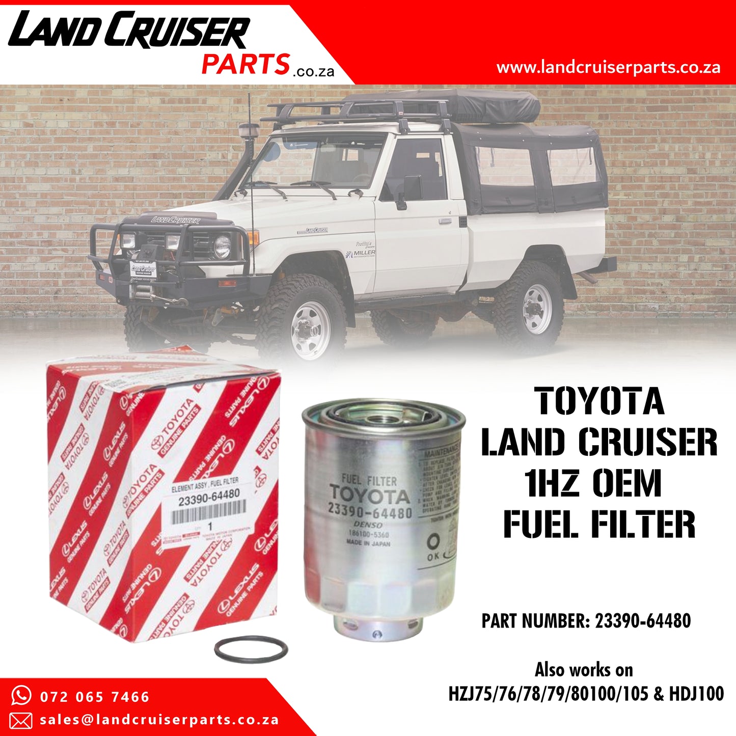Toyota Land Cruiser 1HZ OEM Fuel Filter
