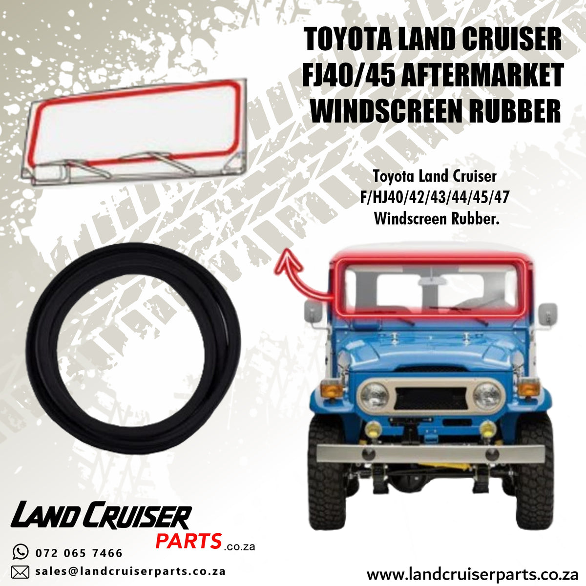 Toyota Land Cruiser FJ40/45 Windscreen Rubber