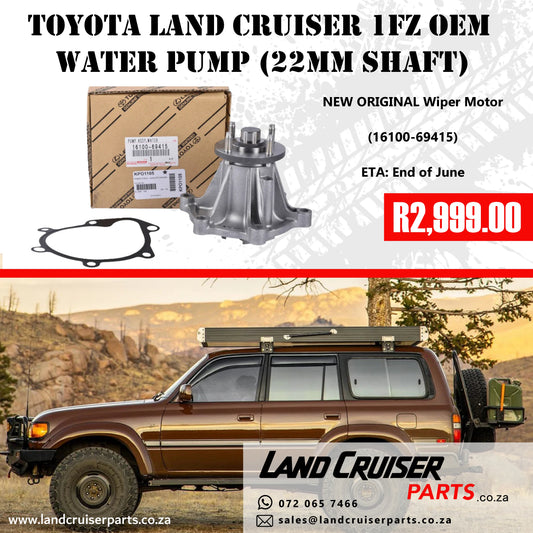 Toyota Land Cruiser 1FZ OEM Water Pump (22mm Shaft)
