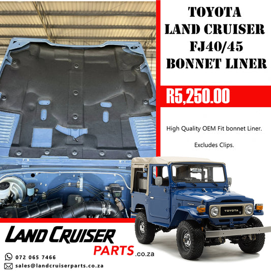 Toyota Land Cruiser FJ40/45 Bonnet Liner.