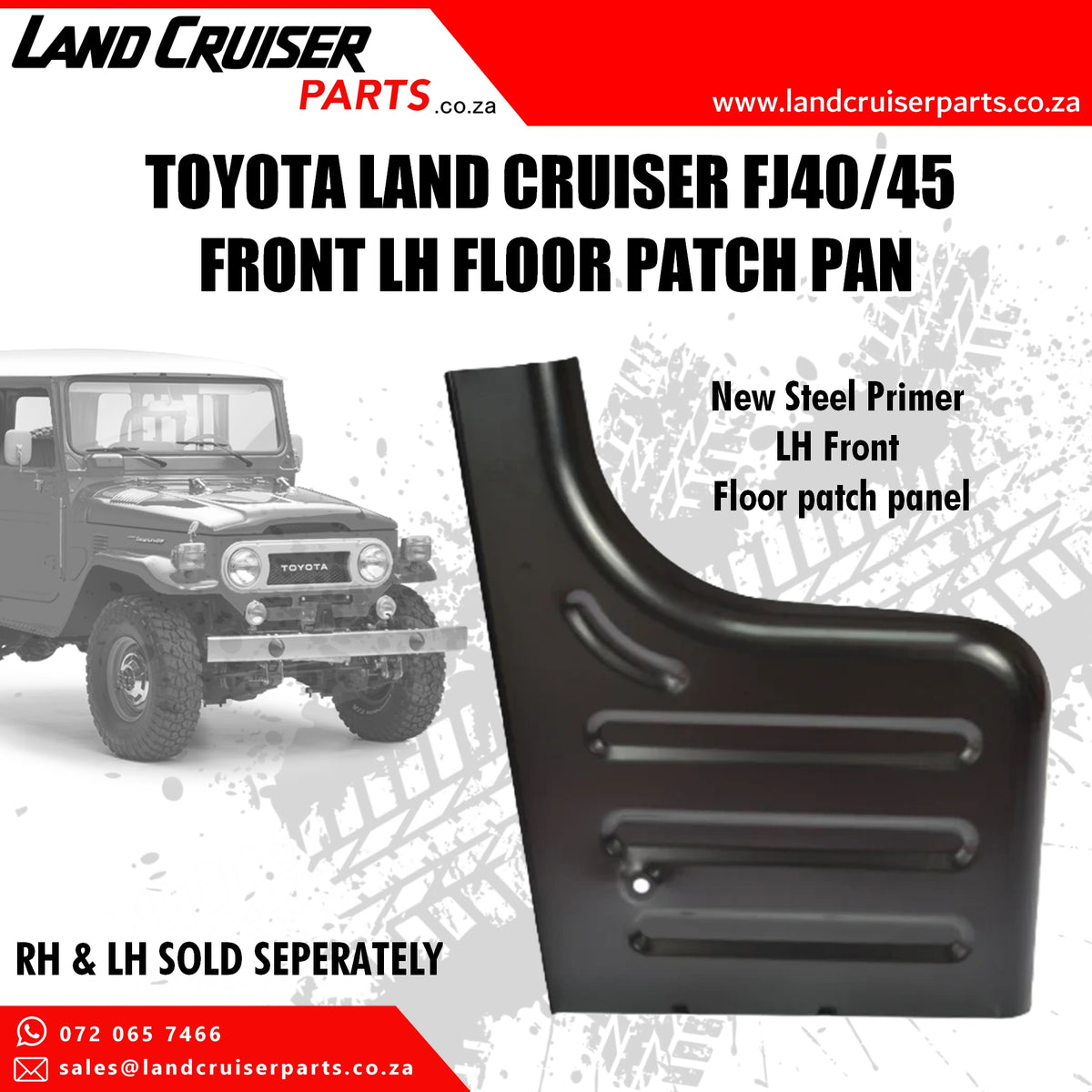 Toyota Land Cruiser FJ40/45 Front LH Floor Patch Pan