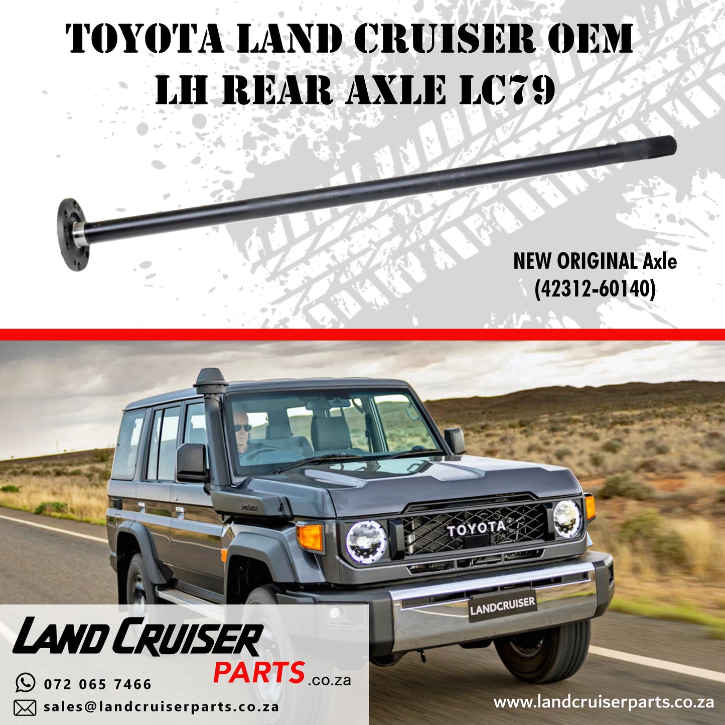 Toyota Land Cruiser OEM LH Rear Axle LC79