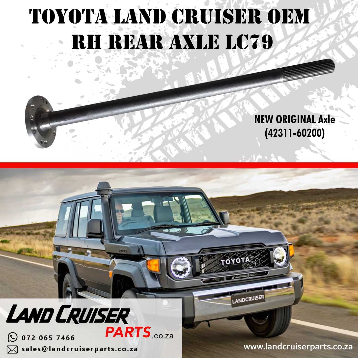 Toyota Land Cruiser OEM RH Rear Axle LC79