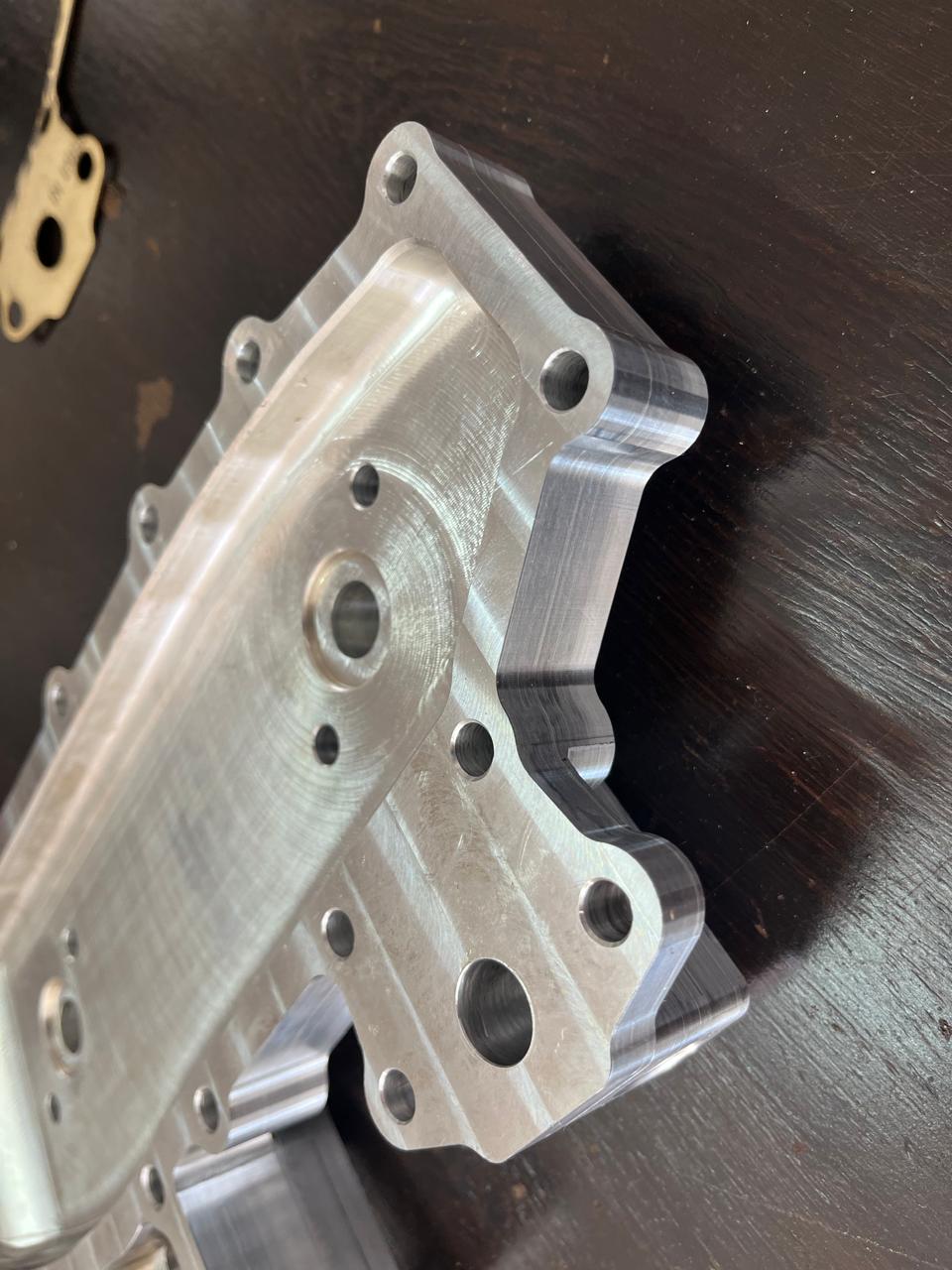 Toyota Land Cruiser HJ47 2H Oil Cooler Housing (Billet Aluminum)