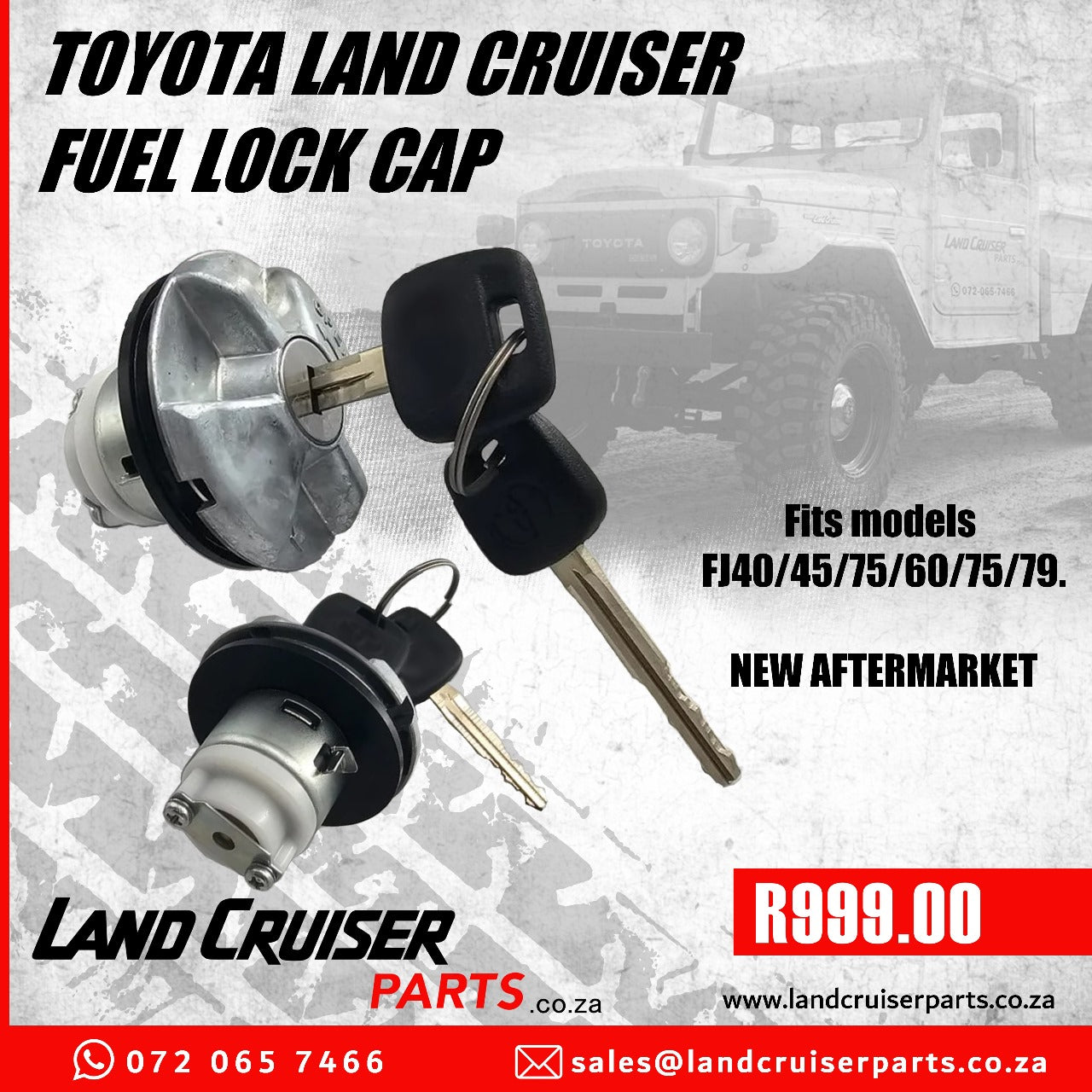 Toyota Land Cruiser Fuel Lock Cap.
