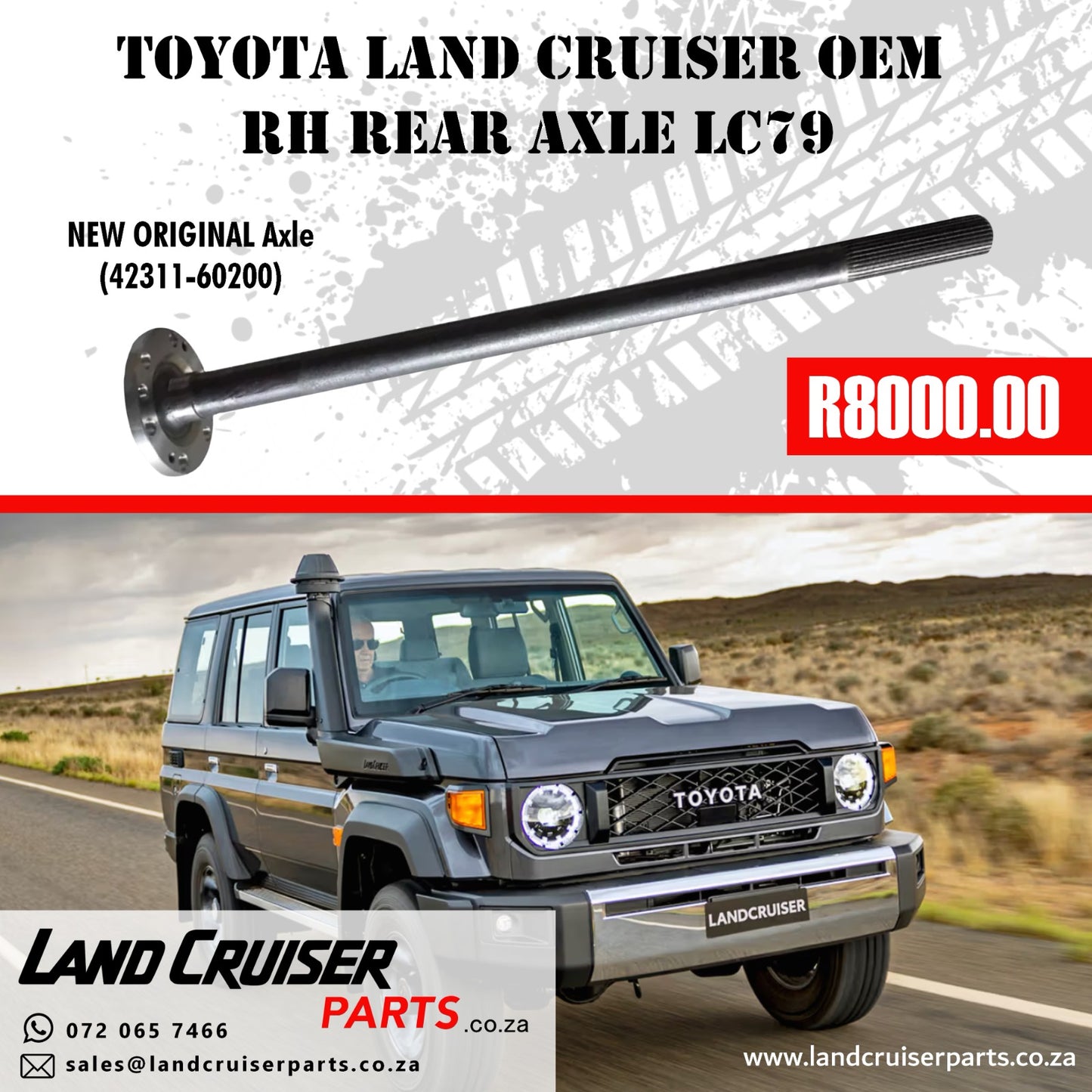 Toyota Land Cruiser OEM RH Rear Axle LC79
