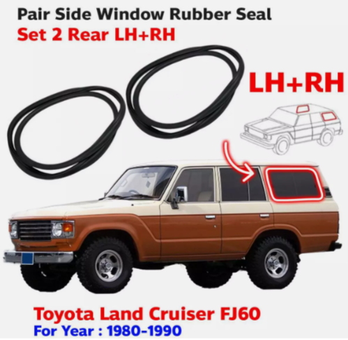 Toyota Land Cruiser FJ60 Side Window Rubber Set.