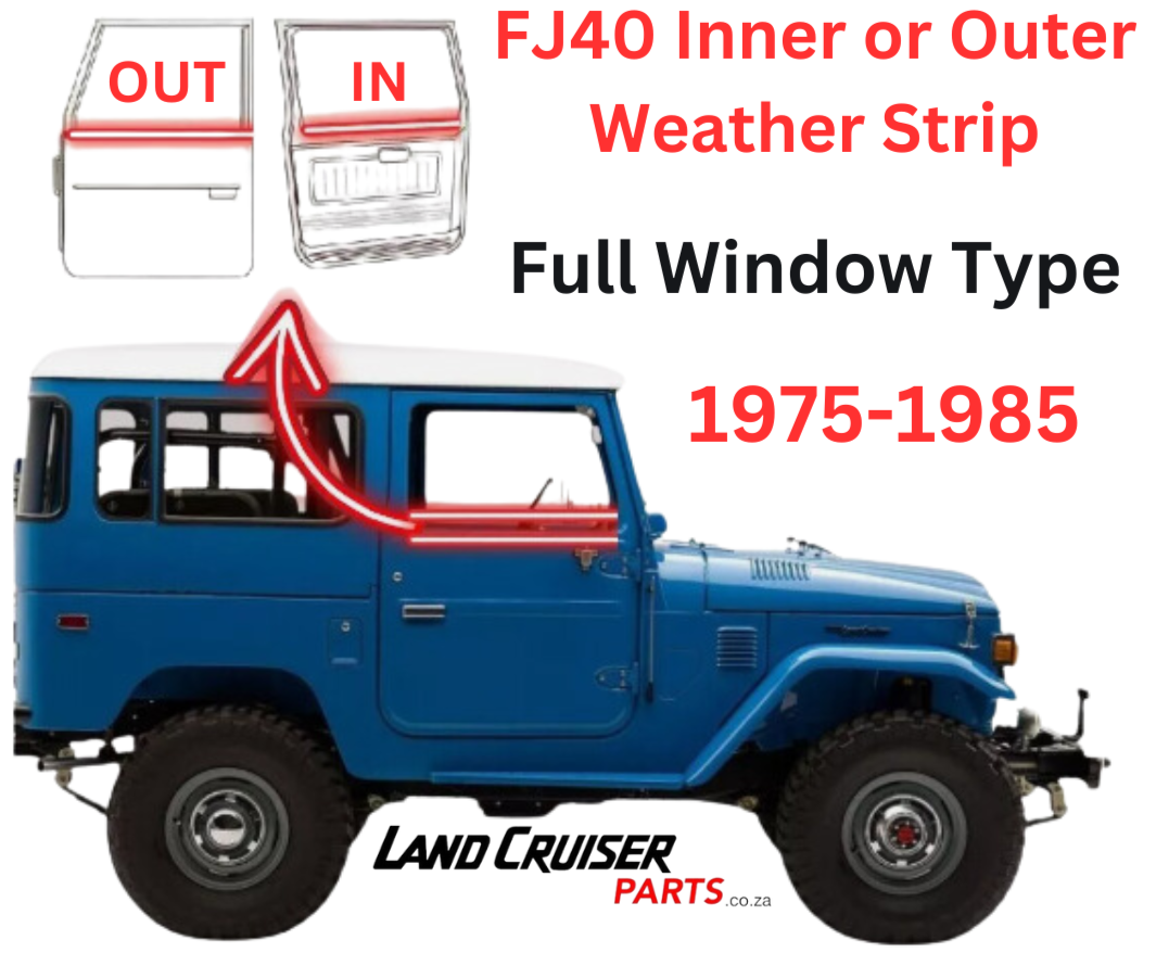 Toyota Land Cruiser FJ40/45 Outer Door Weather Strip Set.